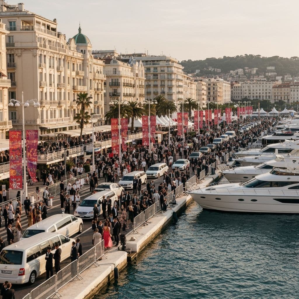 Vue de la Croisette à Cannes