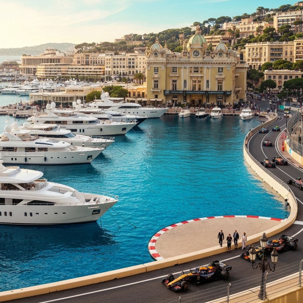 Vue panoramique de Monaco et Monte-Carlo